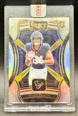 Jayden Higgins XRC Rookie Card Panini Select Redemption Football Houston Texans